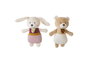 Creaciones Lloris Ours en peluche sonajero 22 cm, ours beige, jouet d'éveil pour bébé dès 3 ans, en polyester