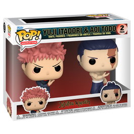 FUNKO Blister 2 figurines POP Jujutsu Kaisen Yuji Itadori & Aoi Todo