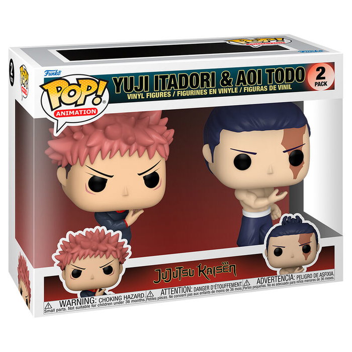 FUNKO Blister 2 figurines POP Jujutsu Kaisen Yuji Itadori & Aoi Todo FUNKO Blister 2 figurines POP Jujutsu Kaisen Yuji Itadori & Aoi Todo