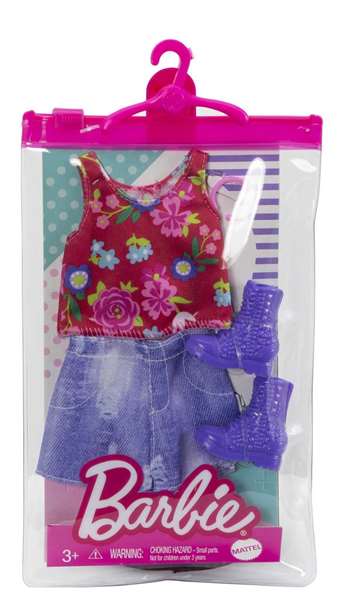 Mattel - Barbie - Look Complet et Accessoires de Mode - Modèles Assortis - Produit en Langue Espagnole/Portugais