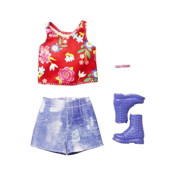 Mattel - Barbie - Look Complet et Accessoires de Mode - Modèles Assortis - Produit en Langue Espagnole/Portugais