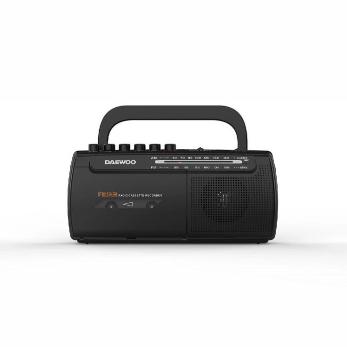 DAEWOO Radio cassette AM/FM avec microphone et sortie casque