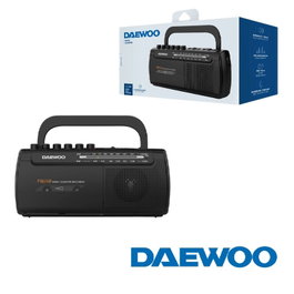 DAEWOO Radio cassette AM/FM avec microphone et sortie casque