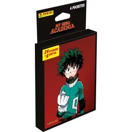 Panini - Blister 6 pochettes - My Hero Academia - Collection de stickers et cartes à collectionner - Univers manga et super-héros