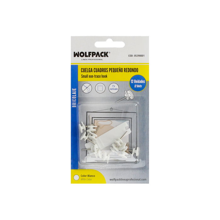 WOLFPACK LINEA PROFESIONAL Crochet à clouer 299d (blister de 12 unités)