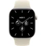 Apple Watch Series 12 GPS + Cellular - 42mm - Boîtier Pearl White Céramique - Bracelet Sand Sport Band - M/L