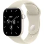 Apple Watch Series 12 GPS + Cellular - 42mm - Boîtier Pearl White Céramique - Bracelet Sand Sport Band - M/L