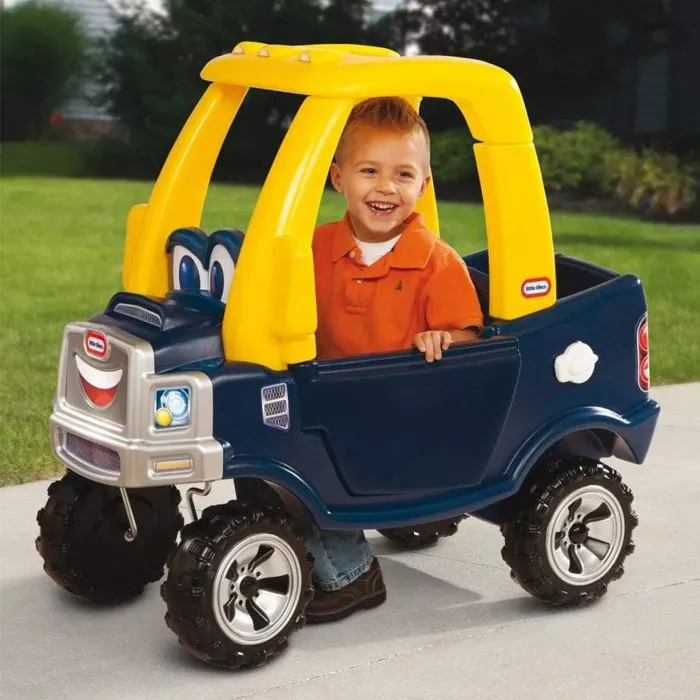 Little Tikes Cozy Coupe - Camion à chevaucher pour enfants 18 mois à 5 ans avec klaxon, porte fonctionnelle et plancher amovible