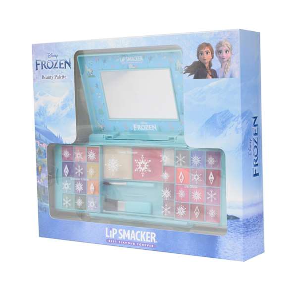 Markwins Coffret maquillage Frozen avec miroir 25x5x30 cm - 24 brillants, blush, bronzer, gloss, pinceau
