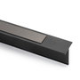 Emuca Kit de plateau, 3 paniers d'organisation et cadre de roulement soft close pour armoires, réglable, module 900mm, Noir texturé