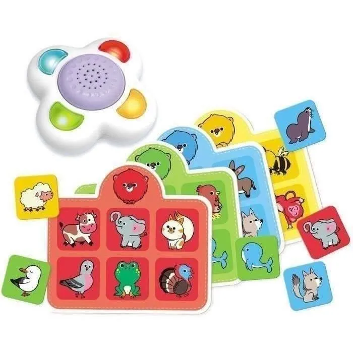 Nathan - Mon Premier Loto Sonore - Jeu éducatif d'association de sons d'animaux pour enfants à partir de 3 ans - Jeu de société