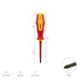 WOLFPACK LINEA PROFESIONAL Tournevis Phillips Isolé VDE PH1 4,5 x 80 mm