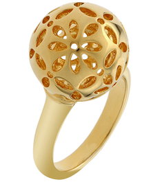 Tommy Hilfiger Bague en Acier Doré Taille 13