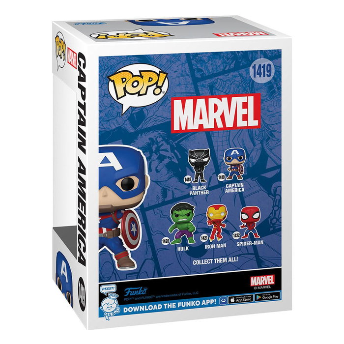 Funko Pop Marvel New Classics Captain America Figurine en Vinyle 9 cm Funko Pop Marvel New Classics Captain America Figurine en Vinyle 9 cm