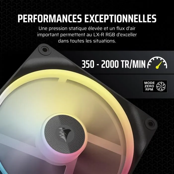 Corsair CO-9051051-WW iCUE LINK LX140R RGB Ventilateur PC