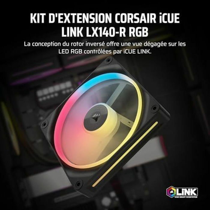 Corsair iCUE LINK LX140-R RGB 140mm Noir