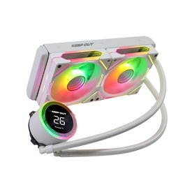 Keep Out XWC-240W PRO Kit de Refroidissement Liquide 240W, Radiateur Aluminium 274x120x27mm, 2 Ventilateurs 120mm PWM ARGB