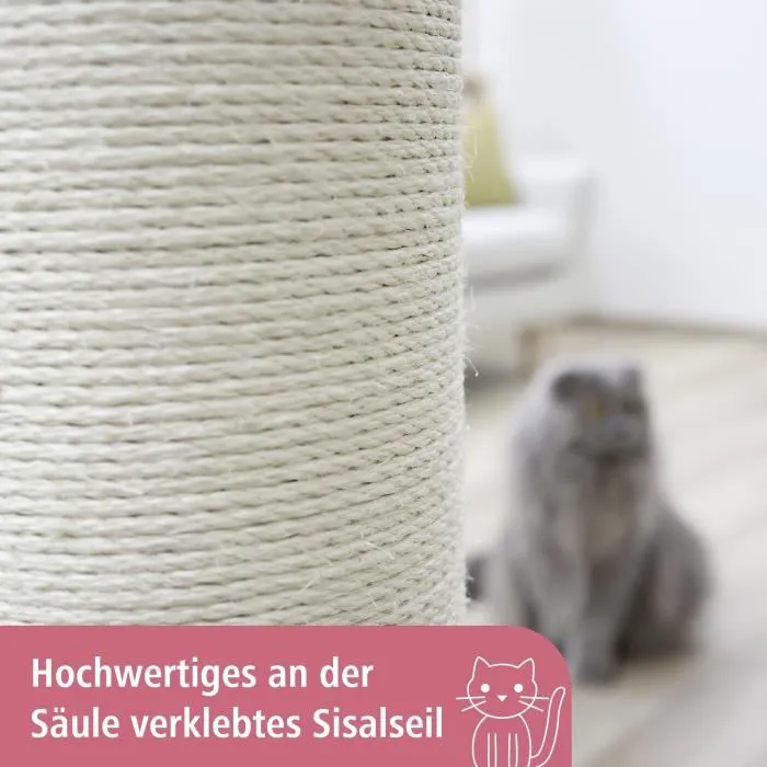 Kerbl Poteau griffoir pour chat tronc Opal Ultra 80 cm - Gris - Arbre à chat avec aire de jeu Kerbl Poteau griffoir pour chat tronc Opal Ultra 80 cm - Gris - Arbre à chat avec aire de jeu