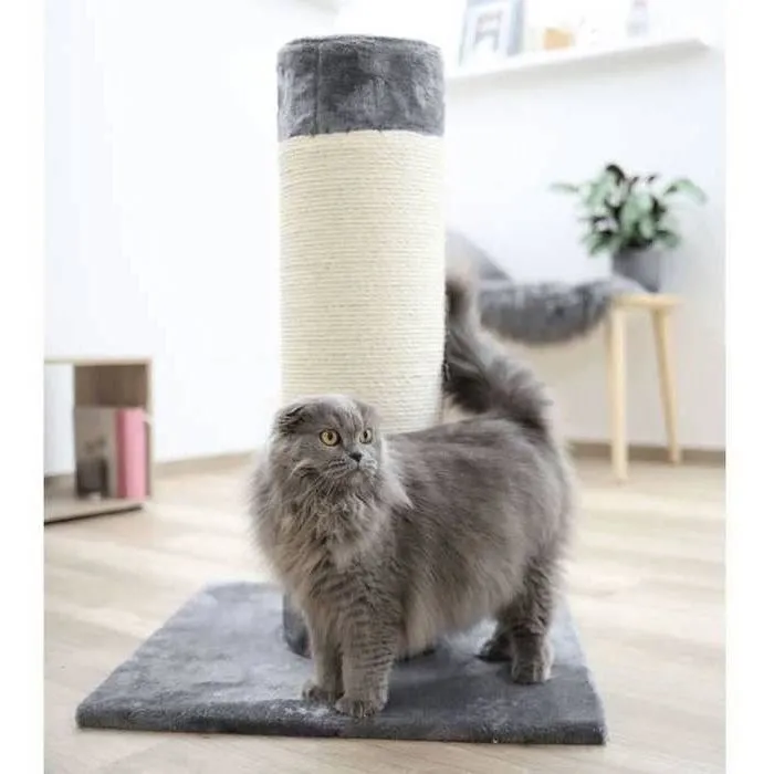 Kerbl Poteau griffoir pour chat tronc Opal Ultra 80 cm - Gris - Arbre à chat avec aire de jeu Kerbl Poteau griffoir pour chat tronc Opal Ultra 80 cm - Gris - Arbre à chat avec aire de jeu