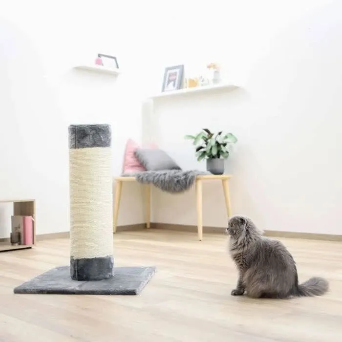 Kerbl Poteau griffoir pour chat tronc Opal Ultra 80 cm - Gris - Arbre à chat avec aire de jeu Kerbl Poteau griffoir pour chat tronc Opal Ultra 80 cm - Gris - Arbre à chat avec aire de jeu