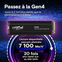 Disque dur Crucial 2 TB SSD