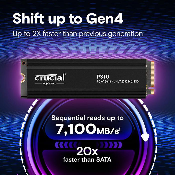 Crucial P310 2 To SSD NVMe M.2 Gen4