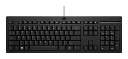 HP Clavier Filaire 125 - ESP (Espagnol) pour la Productivité Quotidienne, Confortable avec Revêtement Antimicrobien