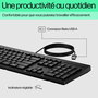 HP Clavier Filaire 125 - ESP (Espagnol) pour la Productivité Quotidienne, Confortable avec Revêtement Antimicrobien