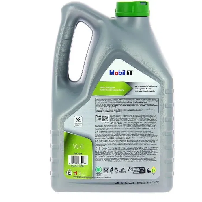 Mobil 1 Formula-P 5W-30 ESP Synthétique - Huile Moteur 5L, Essence et Diesel - Protège et Nettoie le Moteur