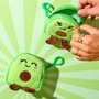 The Concept Factory Monedero Aguacate Kawaii en coton 100% 10x4cm