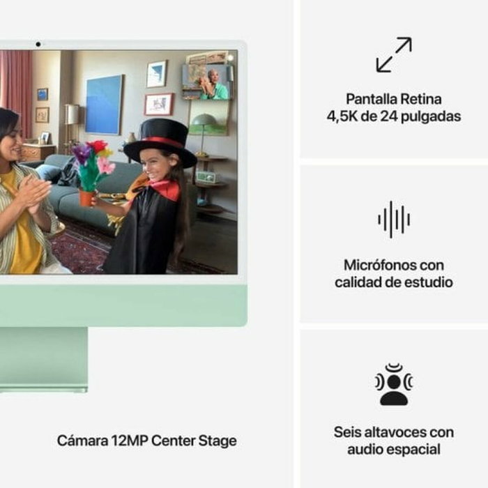 Tout en Un Apple MWV03Y/A 24" 16 GB RAM 512 GB SSD M4