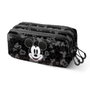 Karactermania Estuche Portatodo Trick Fan 2.2 Mickey Mouse - Trousse scolaire à 3 compartiments avec zip - En ripstop résistant - 23x10x11 cm