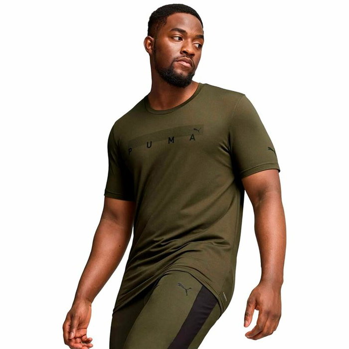 Maillot de Corps de Sport à Manches Coupe Puma Energy Cloudspun Graphic Doré