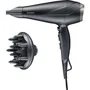 Severin HT 0167 - Sèche-cheveux ionique professionnel 2300W - 3 températures - 2 vitesses - Flux d'air froid - Avec diffuseur et concentrateur - Noir