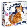 Sentosphere Colorizzy - Peinture à numéro acrylique - Thème Chats - Pour jeunes artistes dès 8 ans - Coffret éco-conçu fabriqué en France