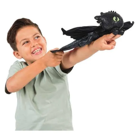 Spin Master Peluche Deluxe Krokmou 30 cm - Peluche dragon inspirée du film Dragons