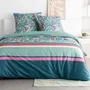 Today Parure de Lit Imprimé Floral Bleu 260 x 240 cm