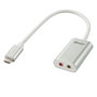 Lindy Adaptateur USB-C vers Jack 3,5 mm - Convertisseur Audio pour Casque et Microphone