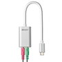 Lindy Adaptateur USB-C vers Jack 3,5 mm - Convertisseur Audio pour Casque et Microphone