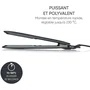 Severin HG 0622 Fer à Lisser Ionique Professionnel, Plaques Céramique Flottantes 110 mm, Écran LED, Chauffe Rapide 230°C, Noir