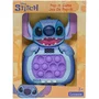 Lexibook Disney Stitch Jeu de Pop-It Électronique Fast Push avec 10 Bulles Lumineuses, Sons, 999 Niveaux, 6 Modes de Jeu, Compact, Bleu - Dès 6 Ans