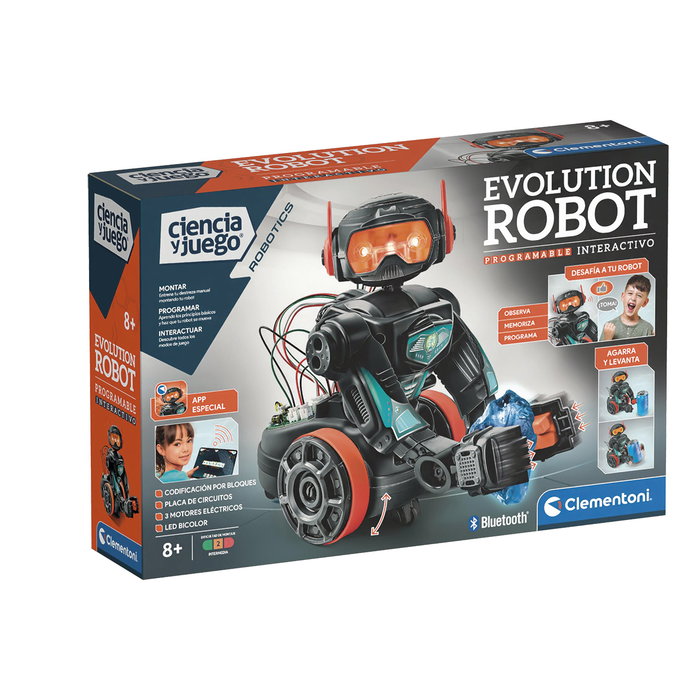 Clementoni Evolution Robot 2.0 55512 - Kit de Robotique Éducatif STEM à Assembler et Programmer - Jouet pour Enfants Dès 8 Ans Clementoni Evolution Robot 2.0 55512 - Kit de Robotique Éducatif STEM à Assembler et Programmer - Jouet pour Enfants Dès 8 Ans