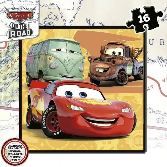 Educa - Puzzle Progressif Disney-Pixar Cars - Malette de 4 Puzzles (12, 16, 20, 25 pièces) - Dimensions 16x16 cm - Enfant à partir de 3 ans