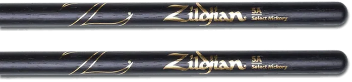 Zildjian Baquettes 5A Hickory Noir Zildjian