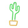 Forever Lampe LED Néon Cactus avec Support de Bureau - Orange - Forever Light