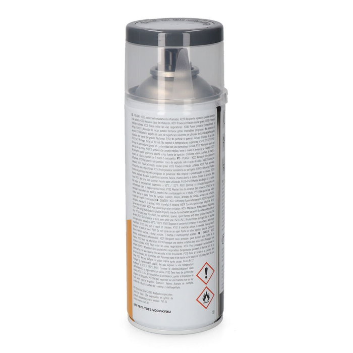 Koma Tools Peinture acrylique en spray RAL 7011 gris fer finition brillante, 300 ml