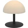 Lumisky Lampe de Table sans Fil NEPTUNE ROCK, 20 cm, Pied en Acier Gris, LED Blanc Chaud et Blanc Froid Dimmable, Intérieur/Extérieur, Autonomie 8h