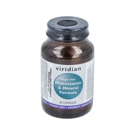 VIRIDIAN HIGH FIVE FORMULA Multivitamines et Minéraux 30 Capsules Végétales