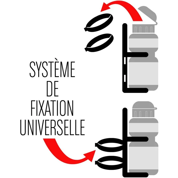 Disney - Accessoires pour vélo La Reine des Neiges - Corbeille, bidon 350ml et sonnette - Fixation universelle - À partir de 3 ans