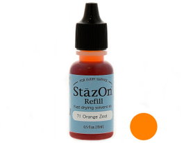 Tsukineko Recharge d'encre STAZON Couleur Peau d'orange 15ml